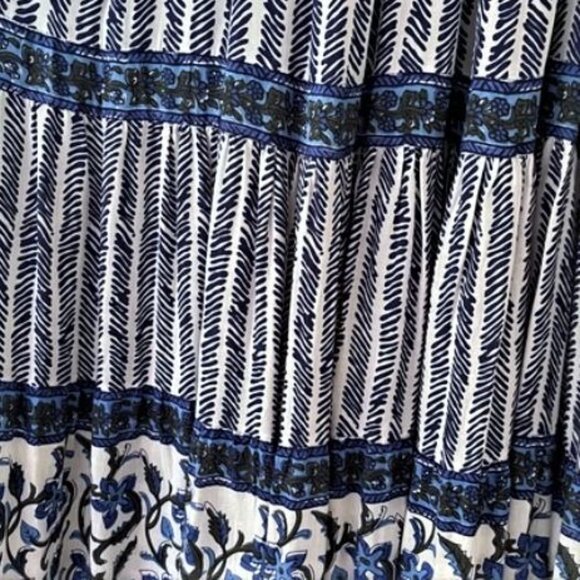 Anthropologie Beachgold Layla Tiered Midi Dress - Picture 4 of 9